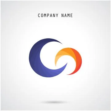 Creative circle abstract vector logo design template. Corporate business tech 스톡 일러스트