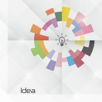 Creative circle abstract vector logo design template. Stock Illustration