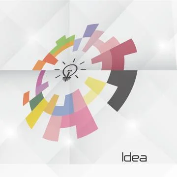 Creative circle abstract vector logo design template. Stock Illustration