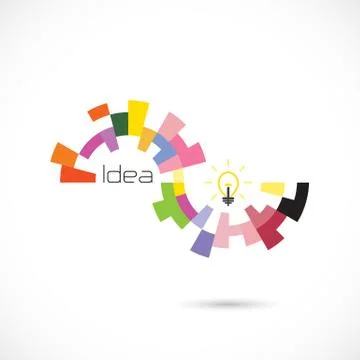 Creative circle abstract vector logo design template. Corporate business tech Stock Illustration