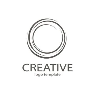 Creative circle black logo symbol web geometric icon. Decorative modern design Иллюстрация