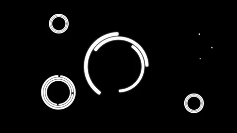 Creative Circle Burst Motion Graphics with Line Explosion Stock Footage 332910461