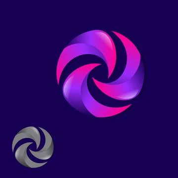 Creative circle concept design symbol Stock Illustration