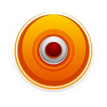Creative circle icon with eye shape Illustrazione stock