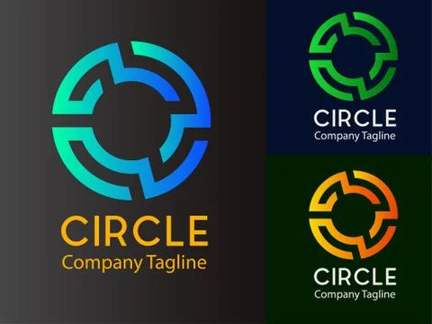 Creative Circle Logo design, Icon and Symbol Vector Illustration template for Stock Illustration
