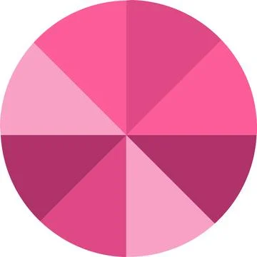 Creative circle vector icon isolated on white Stock Illustration