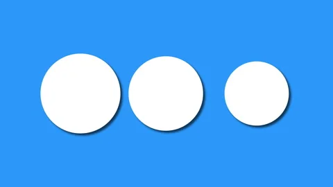 Creative circles sizing loading animation for social media, apps Vídeos de archivo 258461155