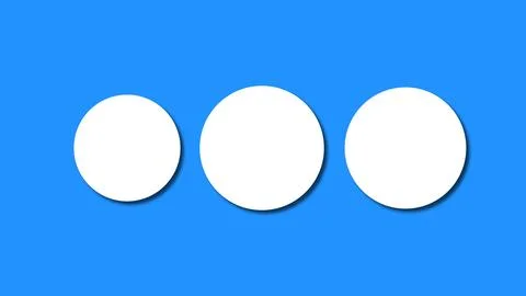Creative circles sizing loading animation for social media, apps, websites... Ilustración de archivo