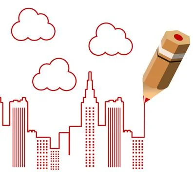 Creative city 스톡 일러스트