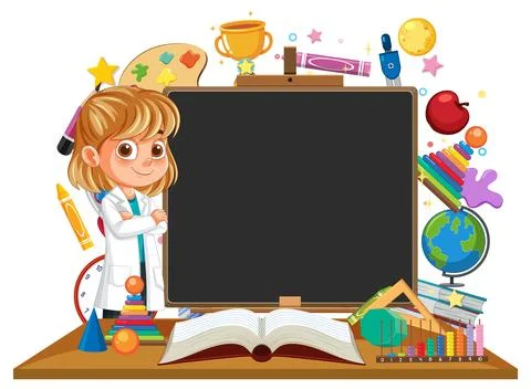 Creative Classroom Learning Environment Illustrazione stock