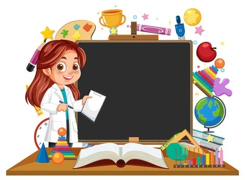 Creative Classroom Learning Environment Stock Illustration