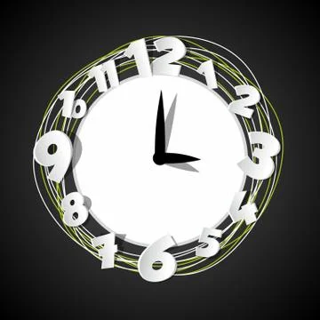 Creative Clock Stock Illustration
