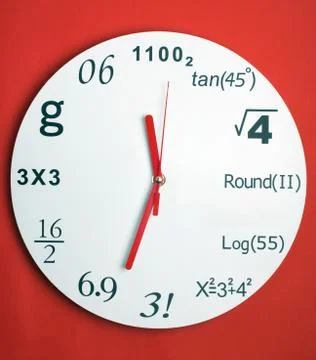 Creative clock Stock Photos