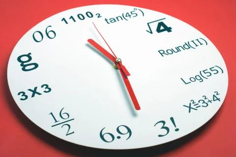 Creative clock Foto stock