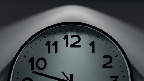 Creative clock pointer rotation delay Video stock 307158000