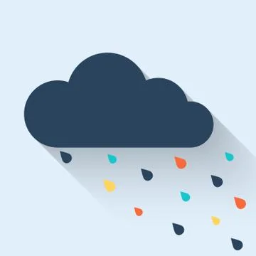 Creative cloud. Abstract vector background Stock Illustration