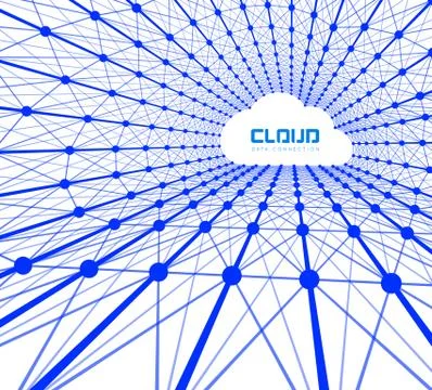 Creative cloud background Stock Illustration