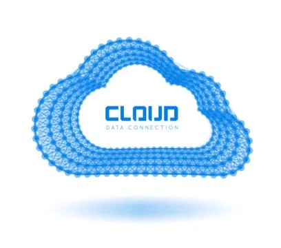 Creative cloud background Stock Illustration