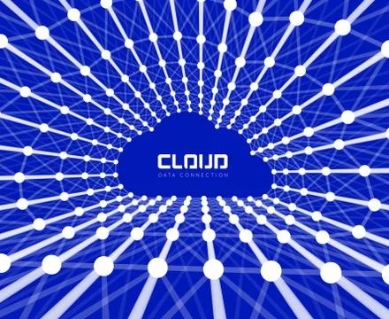 Creative cloud background Stock Illustration