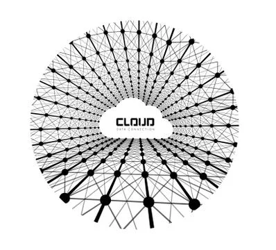 Creative cloud background Stock Illustration
