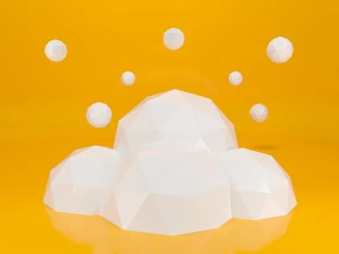 Creative cloud background for your business. 3d illustration. Stock Illustration