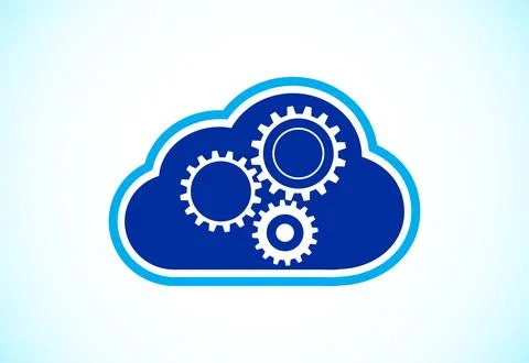 Creative cloud computing vector logo design template. Cloud  logo for your .. Stock Illustration