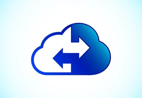 Creative cloud computing vector logo design template. Cloud  logo for your .. Stock Illustration