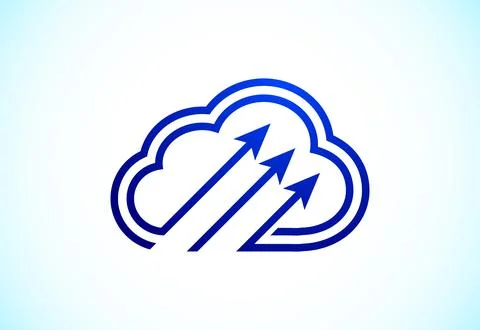 Creative cloud computing vector logo design template. Cloud  logo for your .. Illustrazione stock