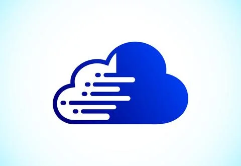 Creative cloud computing vector logo design template. Cloud  logo for your .. Illustrazione stock