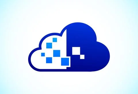 Creative cloud computing vector logo design template. Cloud  logo for your .. イラスト素材
