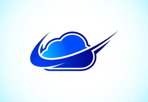 Creative cloud computing vector logo design template. Cloud  logo for your .. 스톡 일러스트