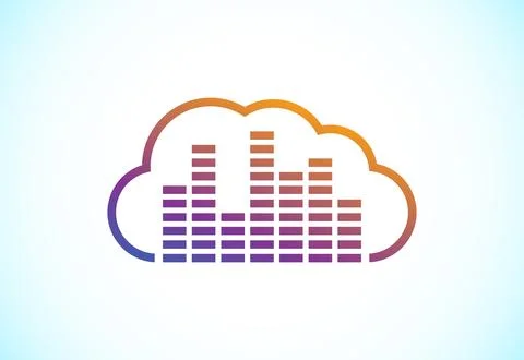 Creative cloud computing vector logo design template. Cloud  logo for your .. 스톡 일러스트