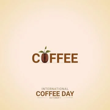 Creative Coffee Day ads design. International Coffee Day, Celebrated in Uni.. Stock Illustration