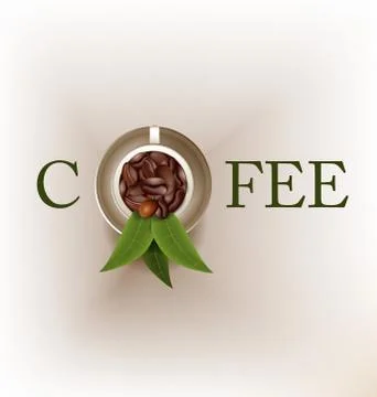 Creative coffee logo design vector Stock Illustration