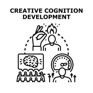 Creative cognition development process enhancing human potential イラスト素材
