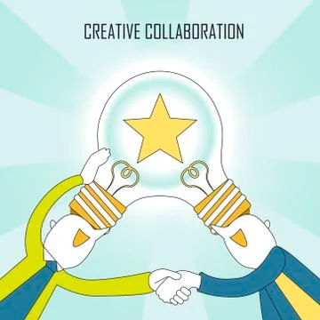 Creative collaboration concept 스톡 일러스트