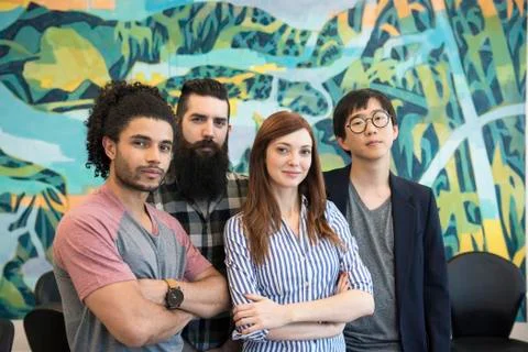 Creative colleagues, portrait Stock Photos