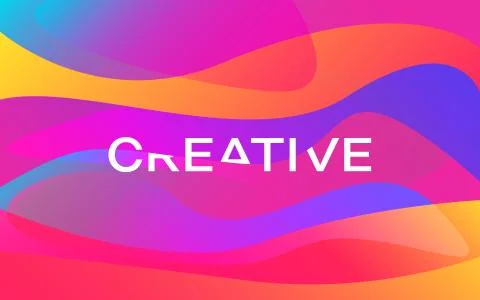 Creative. Color shapes design. Modern colorful poster. Bright waves Stock Illustration