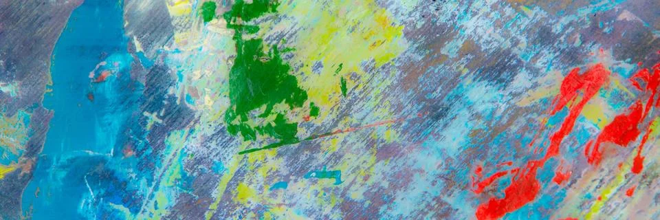 Creative colored background: a temporary pattern of strokes and stains of fre Stock Photos