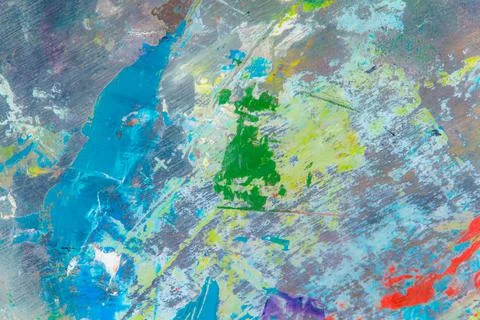 Creative colored background: a temporary pattern of strokes and stains of fre Stock Photos