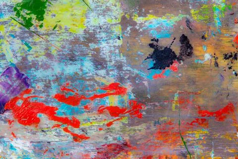 Creative colored background: a temporary pattern of strokes and stains of fre Stock Photos