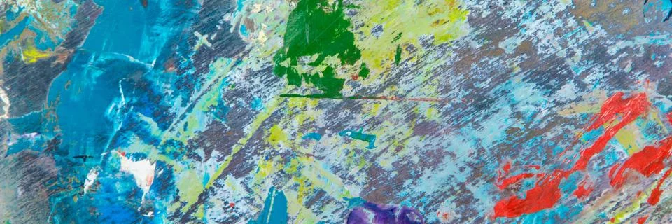 Creative colored background: a temporary pattern of strokes and stains of fre Stock Photos