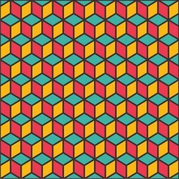Creative colorful block pattern background 스톡 일러스트