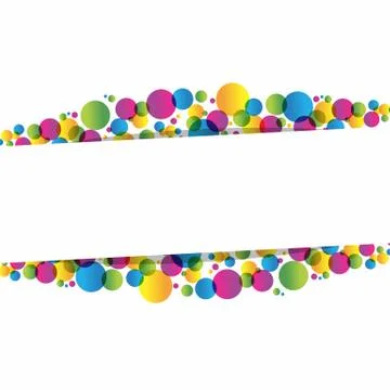 Creative colorful circles background Stock Illustration