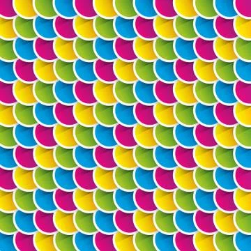 Creative colorful circles background Stock Illustration