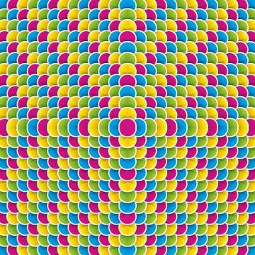 Creative colorful circles background Stock Illustration