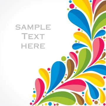 Creative colorful flora background Stock Illustration