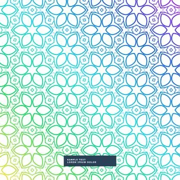 Creative colorful flower style vector background Stock Illustration