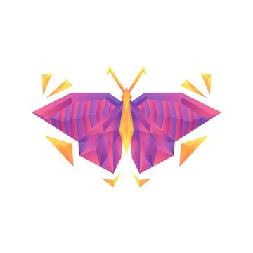 Creative colorful gradient butterfly vector logo concept design template Stock Illustration