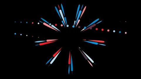 Creative colorful lines in circle Abstract Artwork Illustration Stock Illustration